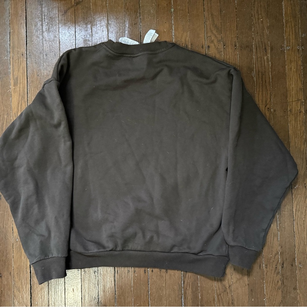 ALO Women’s Dark Brown Crewneck Sweatshirt - Picture 3 of 3